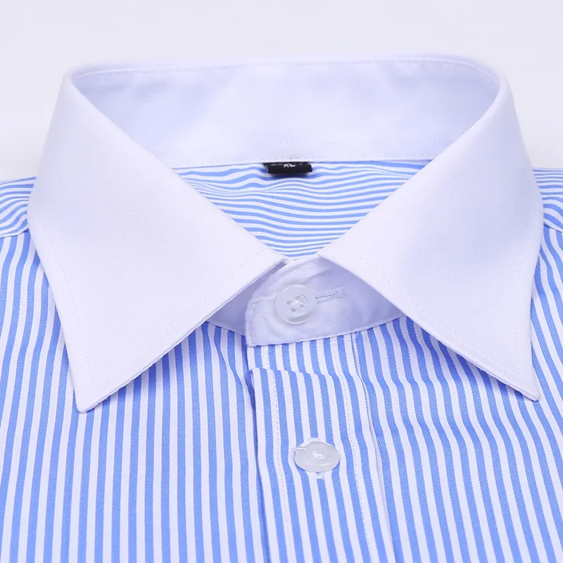 Mens Formal Business Dress Shirt Long Sleeve with Cufflinks