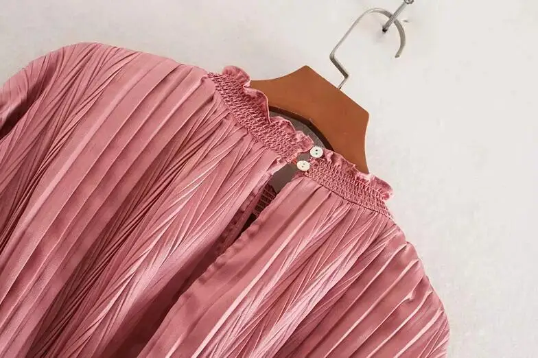 Розовые белые блузки и топы женские винтажные готические рубашки с длинным рукавом Лолита Kawaii топы с баской