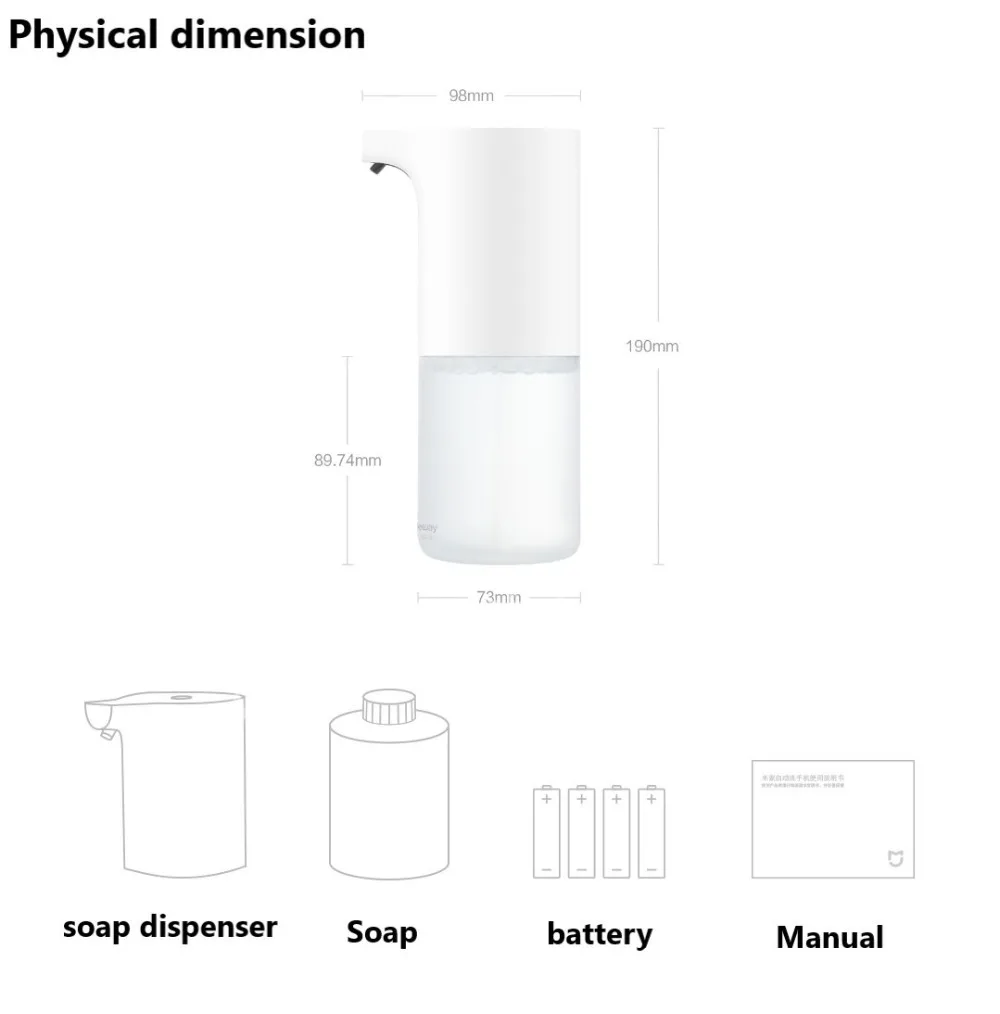 Original Xiaomi Mijia Auto Induction Foaming Hand Washer Wash  (10)