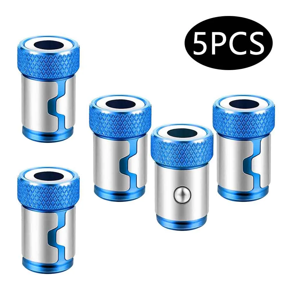 5PCS Magnetische Schraube Ring Bit Magnetiseur Ring Metall Magnetiseur Schraube Für 1/4 Zoll Hex Schraubendreher Und Power Bits Magnetiseur bit