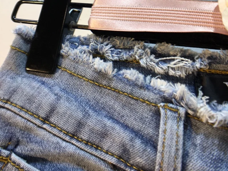 Autumn Vintage Denim Pants Woman Euro New Heavy Drill Rhinestone Diamond High Waist Slim Pencil Pants Jeans Girls Students