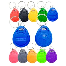 

100pcs RFID 125KHz Tag 11 Color TK4100 EM4100 Proximity Keyfobs Tags RFID Card for Access Control Time Attendance