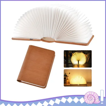 

Portable USB Book Lamp Rechargeable LED Magnetic Foldable Wooden Book Lamp Night Light Desk Lamp Hot Sale for Home Decor