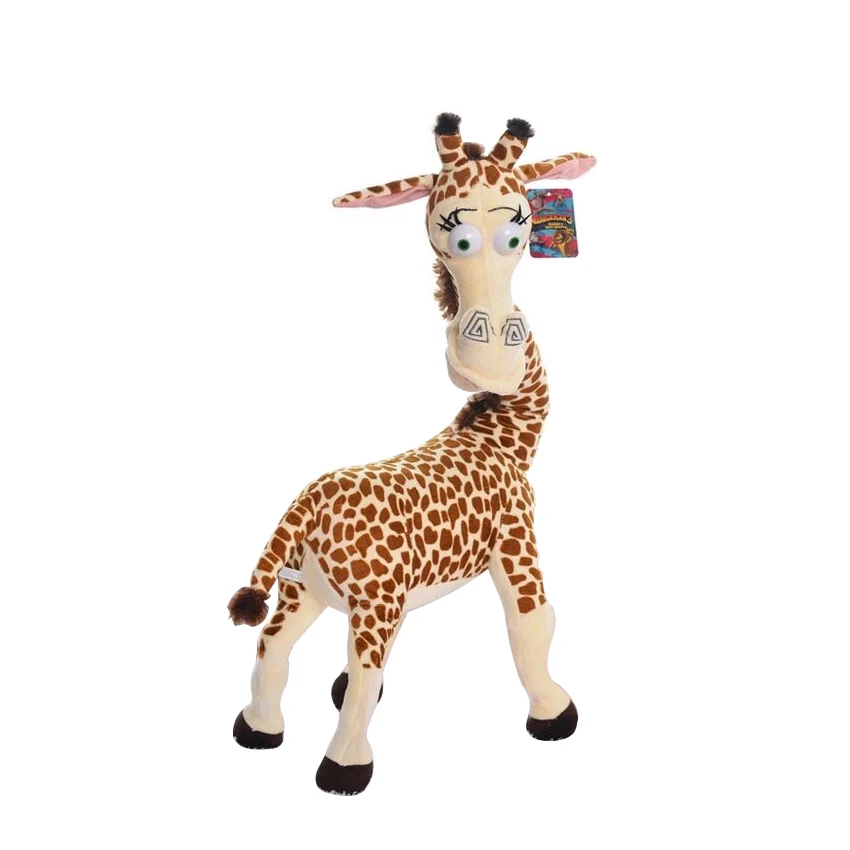 Long Neck Giraffe Stuffed Plush Toy Madagascar 3 Cartoon Animal Stuffed Toys Kids Baby Doll Just6F