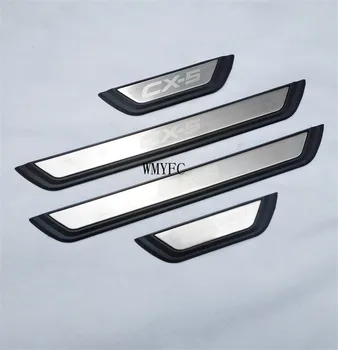 

For Mazda CX-5 Cx5 2017 2018 2019 2020 Door Sill Scuff Plate Welcome Pedal Protection Stainless Steel Car Accessories