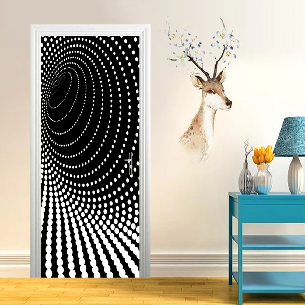 3D креативные водонепроницаемые дверные наклейки на стену Изысканная модная