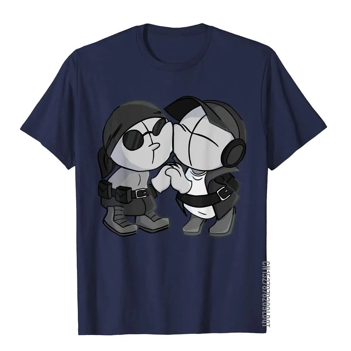 Madness-Combat Deimos and Sanford Funny T-Shirt__B9323navy