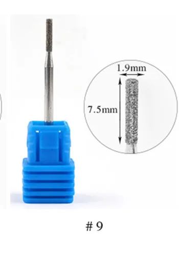 1 шт. карбид-вольфрамовый ногти сверла электрическая машинка для маникюра машина инструмент омертвевшей кожи резак пилка для ногтей аксессуары для ногтей - Цвет: NO-09