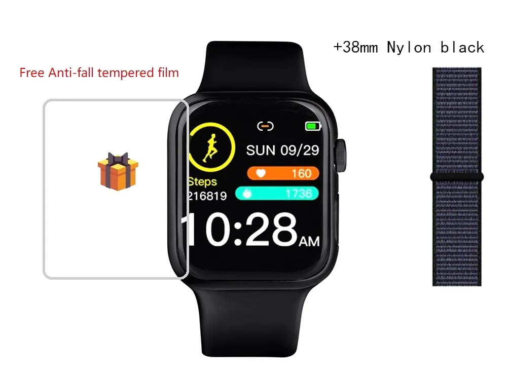 P20 Смарт часы IP68 водонепроницаемый плавательный 38 мм Браслет Сенсорный сердечный ритм кровяное давление smartwatch для Android IOS - Цвет: 3