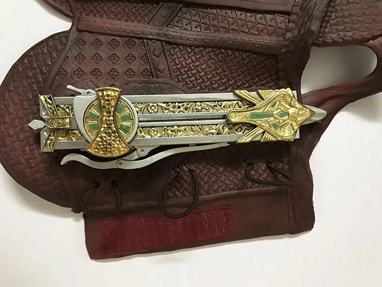 Assassin's Creed мечи с рукавом из фильма косплей оружие реквизит рукав меч Клинок скрытый клинок 7 S-выталкивание браслет