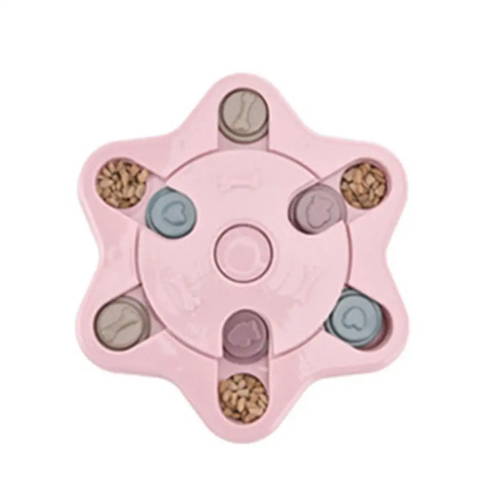 Pink C Диспенсер для щенков, игрушка для собак, пищевая головоломка, игрушки для домашних животных, Нескользящие интерактивные обучающие игры для домашних животных, кормушка для мини-собак, щенков 20E - Color: Pink C