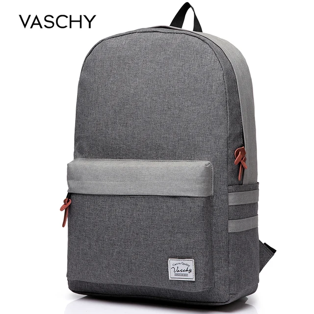 VASCHY Uomini Zaino Grigio Casual Zaini 15 pollici Del Computer Portatile  Zaini di Scuola Studente di College Zaino Donne Mochila bookbag|laptop  backpacks college|backpack grayschool backpack women - AliExpress