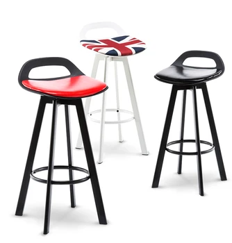 

Bar Chair Modern Simple High Footed Stool Lift Bench Domestic Back Northern Europe