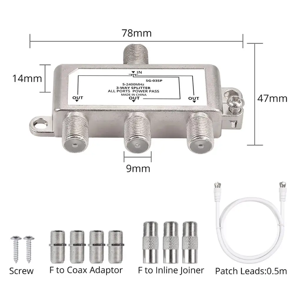 Neoteck 5-2400MHz 3   ̺ й, SATV/CATV   MoCA Ŀ  TV ű