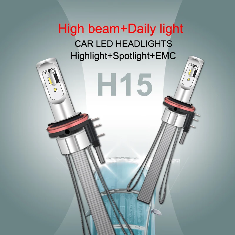 H7 H4 высокое Мощность Автомобильный светодиодный светильник лампы H11 H1 H3 880 9005 9006 9007 H27 HB3 HB4 9012 светодиодный головной светильник лампы Авто 12V 6000 К налобный фонарь