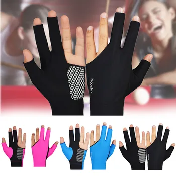 

Hot Sale 1pcs Man Woman Silicone Non-slip Fingers Show Gloves for Billiard Snooker Cue Sport G66