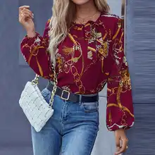 

VONDA 2022 Femme Clothing Chemise Tops Casual Vintage Streetwear Printed Blusa Elegant Women Autumn Long Sleeve Blouse Oversized