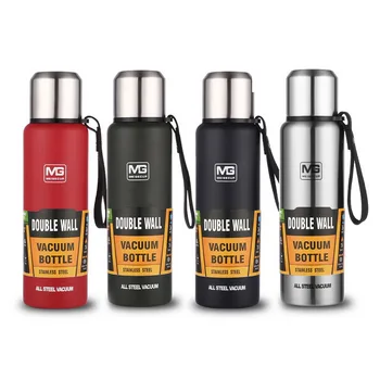 

500/750/1000/1500ml Outdoor Thermos Portable Vacuum Insulated Beverage Mug Stainless Steel Military Style Travel Water Flask