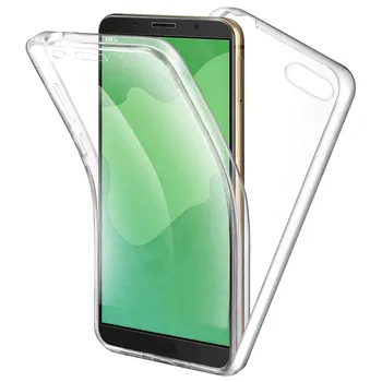 

TBOC case for Huawei Y5 2018 - Y5 Prime 2018 - Case [Clear] Full [Silicone TPU] double Face [360 Degree] Mobile