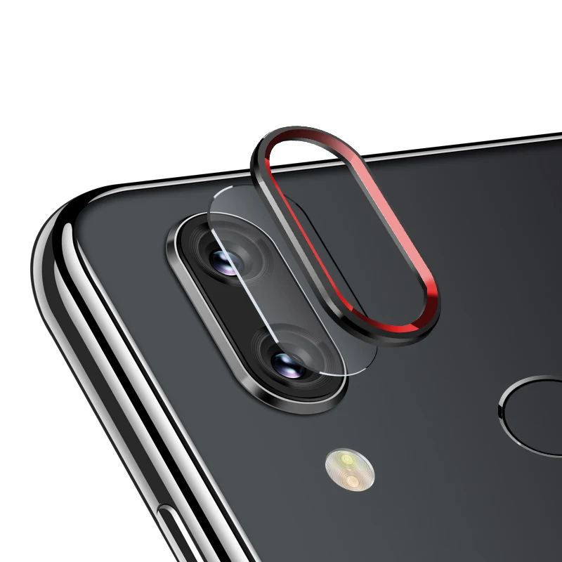 BlackRed n SoftGlass Для Xiao mi Red mi Note 7 Чехол для Xio mi Red mi Note 7 8 K20 Pro Note7 Red mi K 20 чехол для задней камеры защита экрана из закаленного стекла - Color: BlackRed n SoftGlass