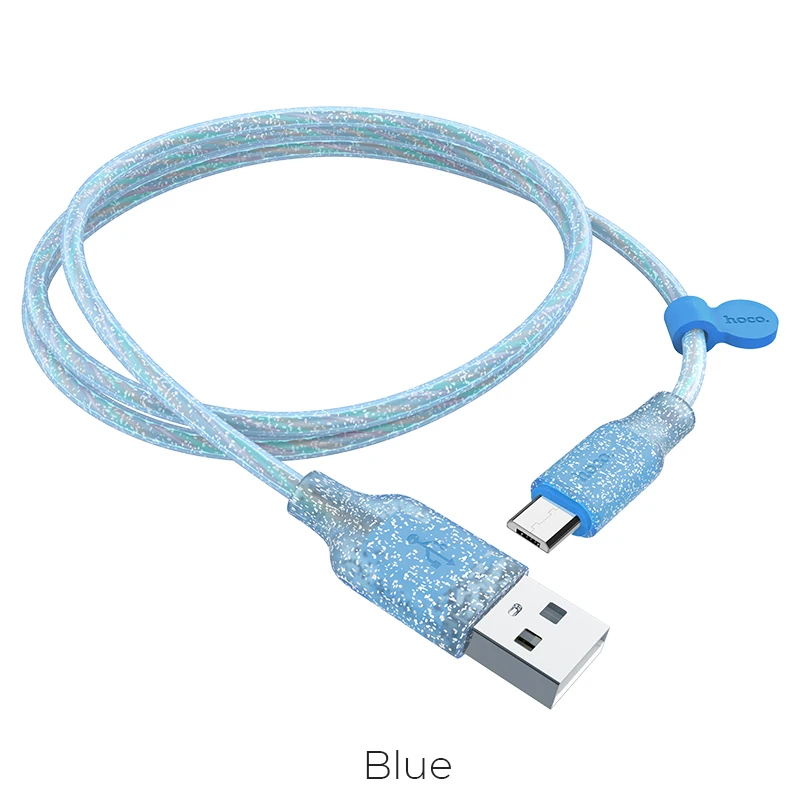 HOCO U73 Micro USB кабель передачи данных для быстрой зарядки цветной Micro USB быстрое зарядное устройство кабель для XiaoMi huawei MicroUSB