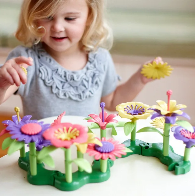 148pcs Building toys Bouquet Floral Arrangement block Playset - Construction Toys For girl,Creative Fine  Chirldren G 2