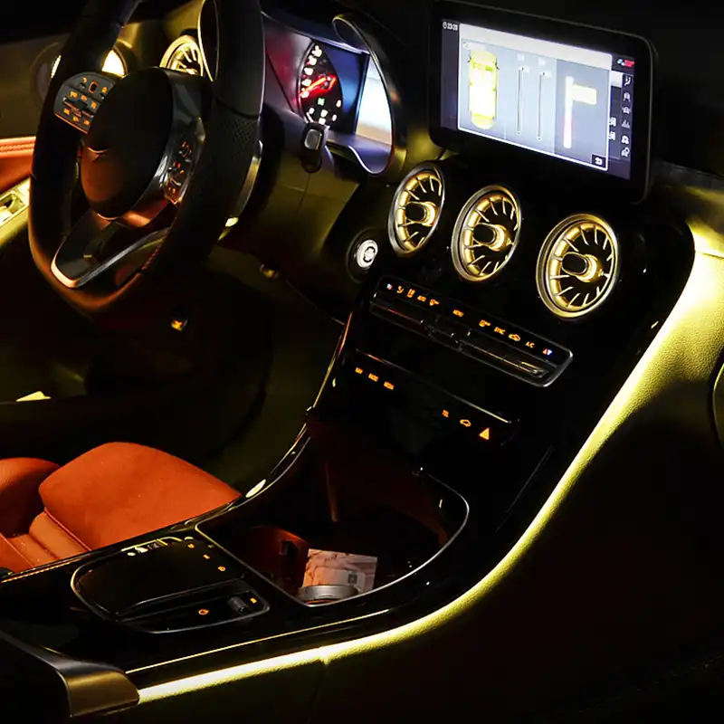 Illuminated Retrofit LED Ambient Atmosphere light For Mercedes W205 C GLC 15 18 AliExpress