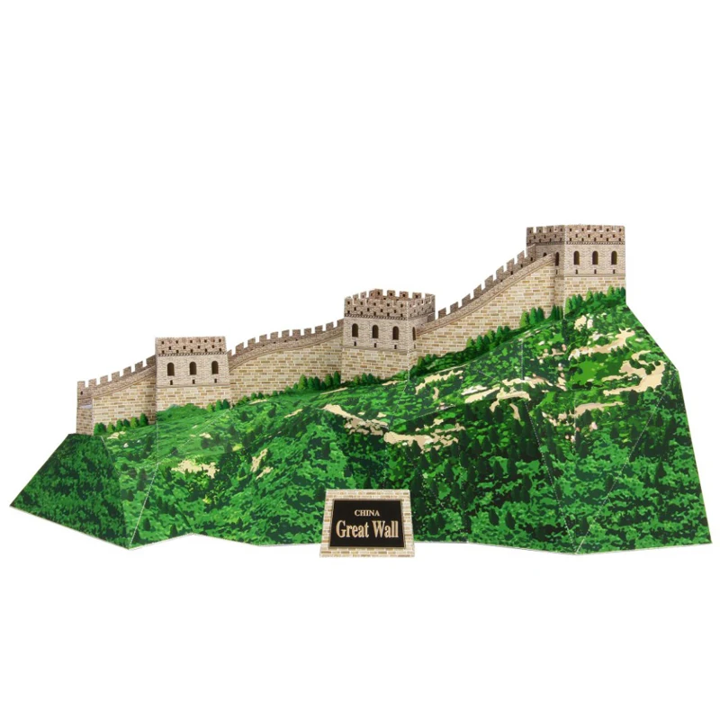 3D пазл бумажная Строительная модель игрушка Великая архитектура мира китайская