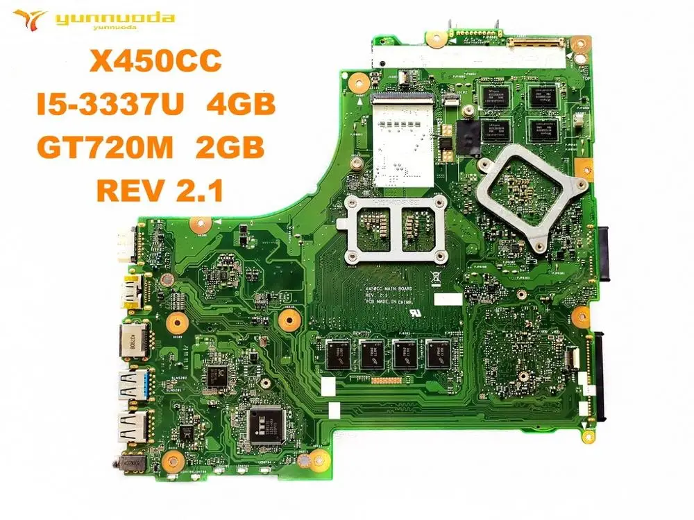 buy  Original for ASUS X450CC laptop motherboard X450CC I5-3337U 4GB GT720M 2GB REV 2.1 tested good free