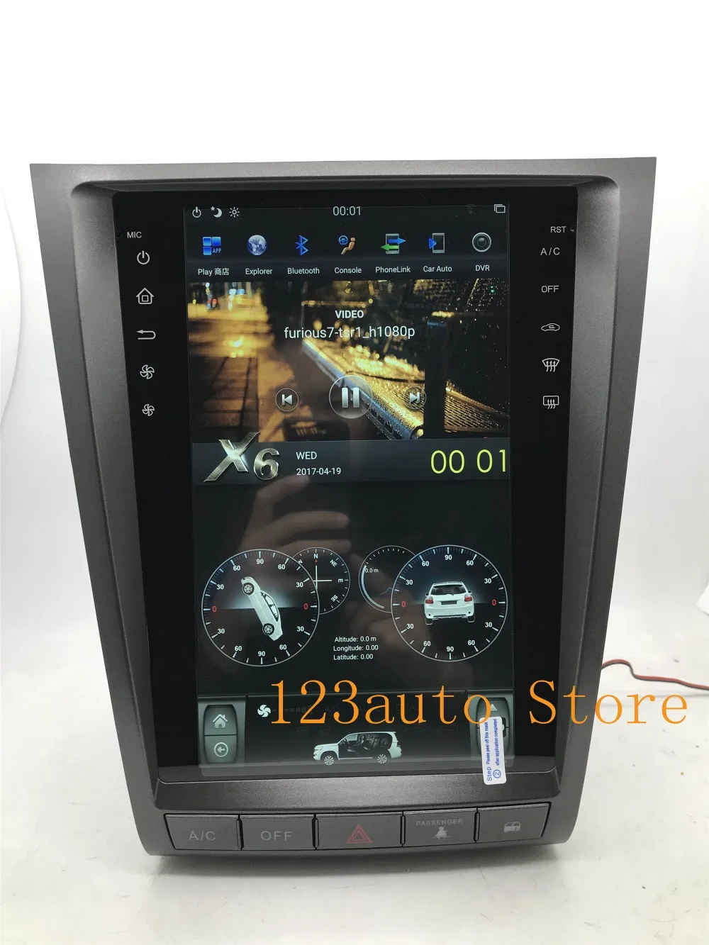 12,1 ''вертикальный Tesla стиль Android 8,1 автомобильный DVD gps плеер для lexus GS GS300 GS350 GS450 GS460 2004-2011 ips HDMI PX6