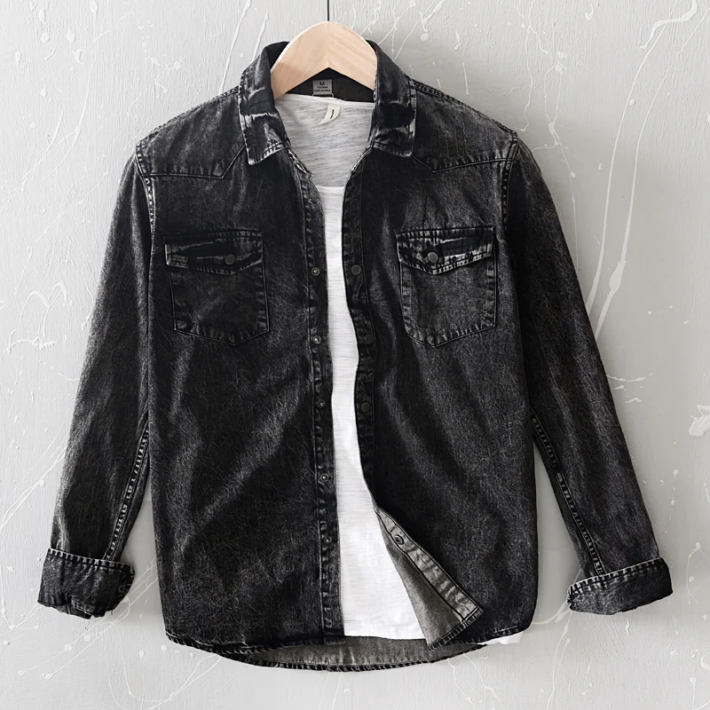 denim solid comfortable shirt