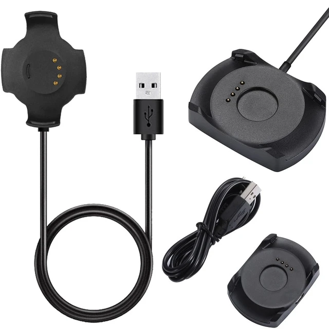 Cargador para Huami Amazfit Stratos, cargador USB con base de carga,  cargador USB para reloj inteligente, cargador diseñado para el futuro