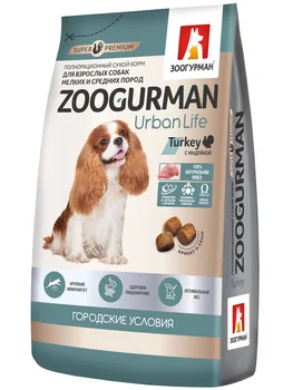 

ZOOGURMAN URBAN LIFE ZOOGURMAN for adult dogs of small and medium-sized breeds of turkey