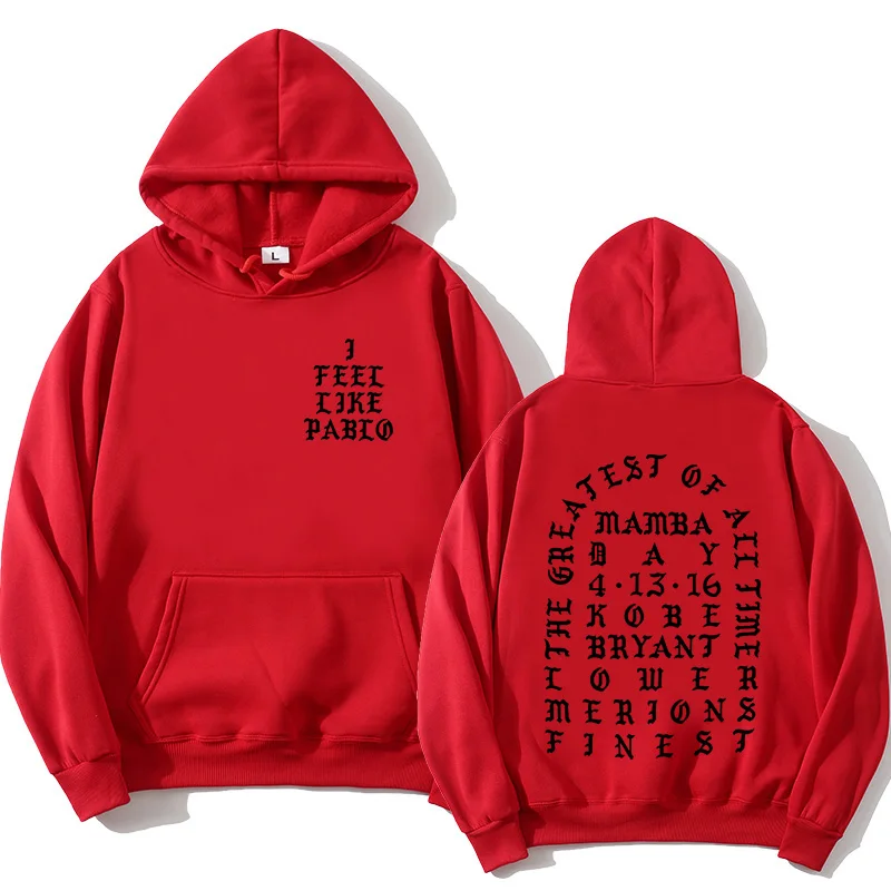 2021 новые мужские Длинные рукава Толстовка я чувствую Paul Pablo Kanye West мужская