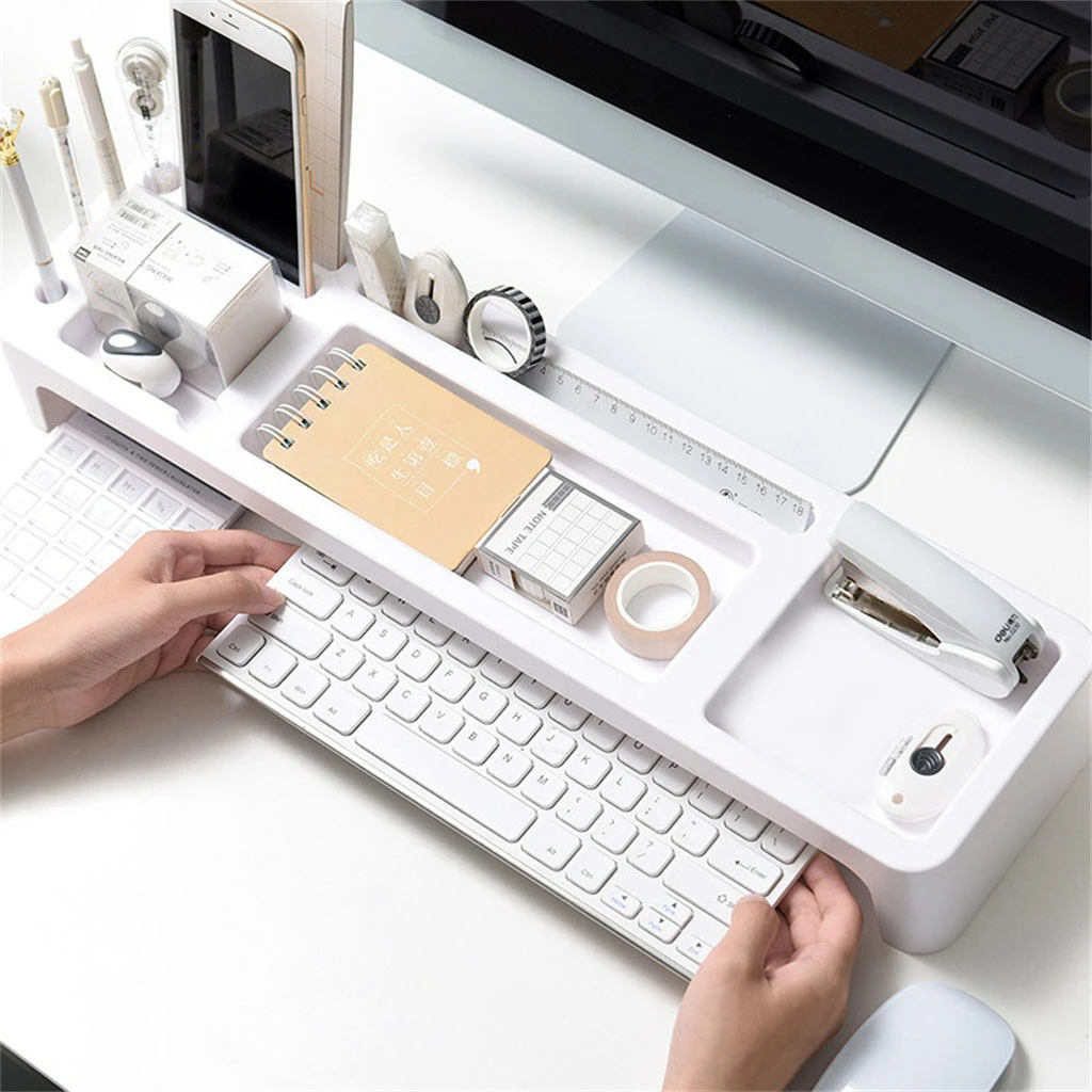 Table Storage Rack Desk Organizer Stationery Desktop Phone Holder Storage Holder