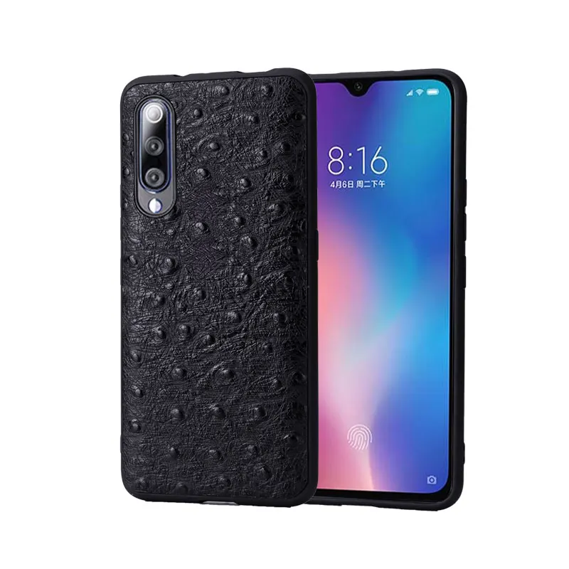 

Phone Case For Xiaomi Mi 8 9 se 9T A1 A2 A3 lite Mix 2s 3 Max 3 Ostrich Texture Cover For Redmi Note 5 6 6a 7 7a Pro Case