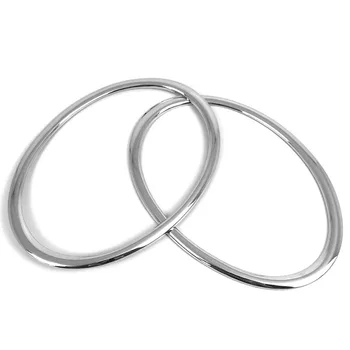 

For Nissan Juke 2010-2014 Car Styling Headlight Front Bumper Headlight Ring Trim Cover Abs Chrome Auto Accessories 2Pcs