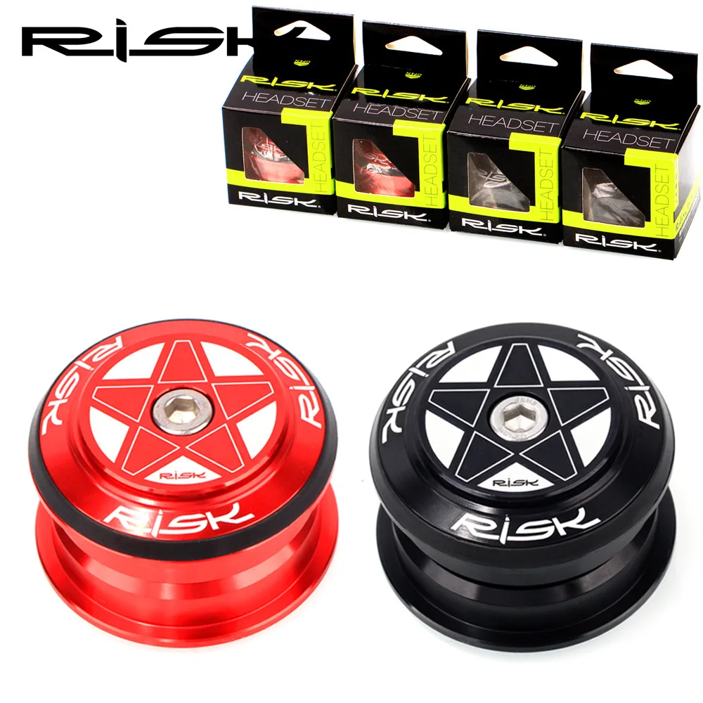 

Risk 44mm Bearing Headset Straight Girder Fork Mountain Road Bicycle-Line Field Hidden