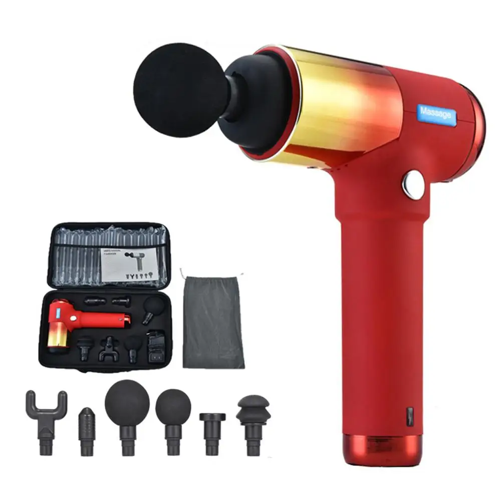 

Massage Gun LCD Display Deep Muscle Massager Muscle Pain Body Massage Exercising Relaxation Slimming Shaping Pain Relief durable