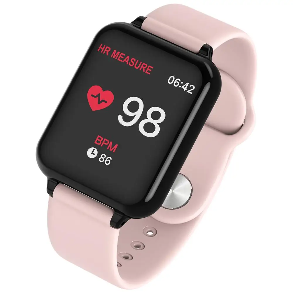 Умные часы I5/B57/X100, умные часы для мужчин и женщин, умный Браслет, монитор сердечного ритма, фитнес-трекер, умные часы, браслет, Прямая поставка - Цвет: B57 Pink