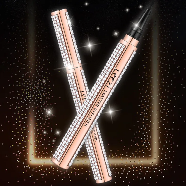 Алмазная подводка для глаз водостойкая и не Цветущая маленькая золотая |