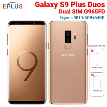 Перейти на Алиэкспресс и купить Новый оригинальный ЕС Версия samsung Galaxy S9 Plus S9 + Duos G965FD G965F/DS мобильный телефон с двумя sim-картами 6,2 дюйм6 Гб ram 64 Гб rom 4G NFC телефон