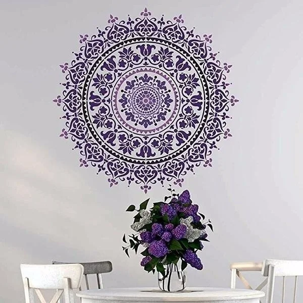30 * 30cm size diy craft mandala mold for painting stencils stamped photo album embossed paper card on wood, fabric, wall
