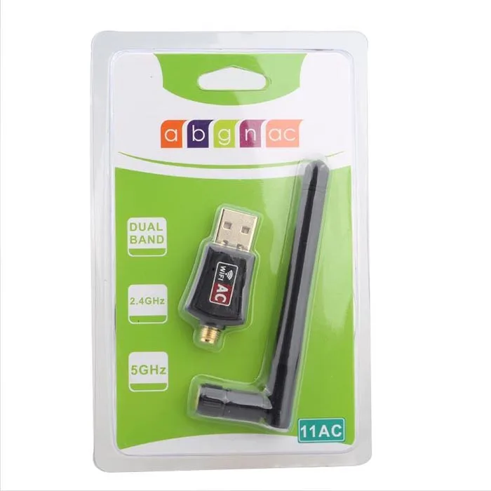 802.11b/G/n/AC Двухдиапазонный 600 Мбит/с RTL8811CU беспроводной USB Wi Fi адаптер с 2 4G и 5 8G