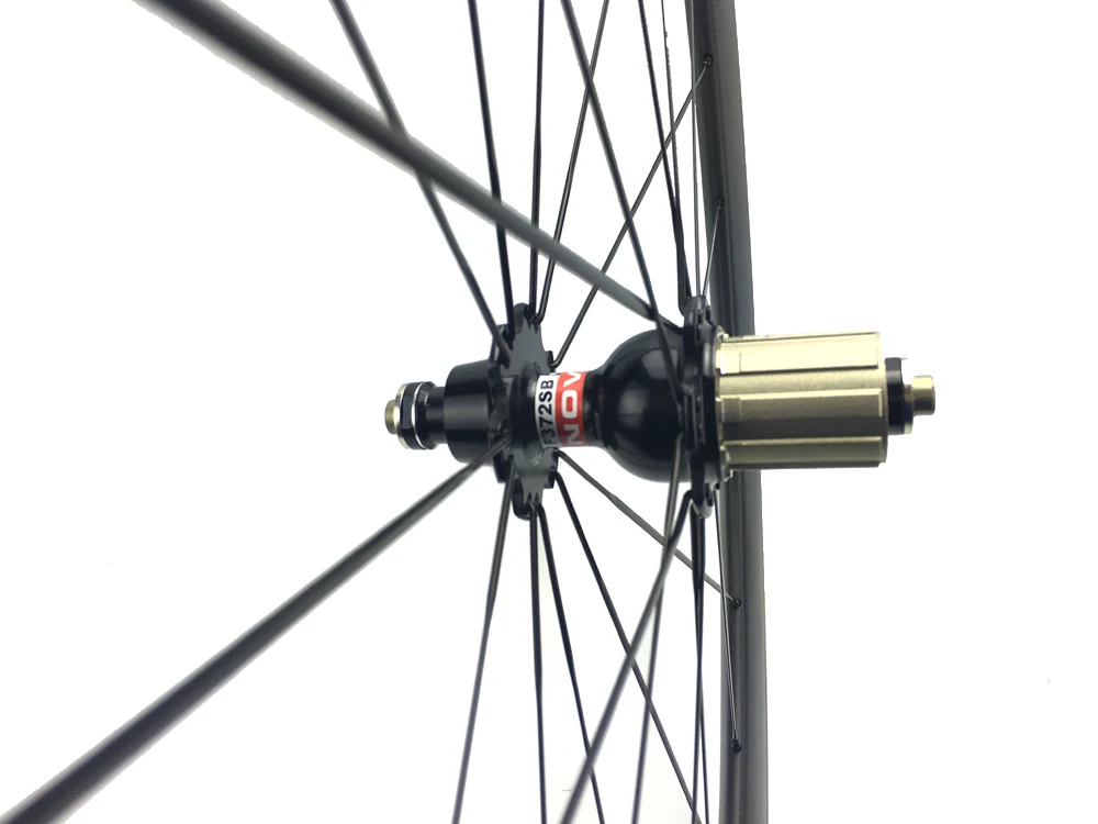 Cheap 50mmx25mm Carbon Road Wheel Set Tubular Clincher Wheel Novatec A271SBF372SB Flat/Aero Pillar 1432 Spokes Bike Wheel 1050 1