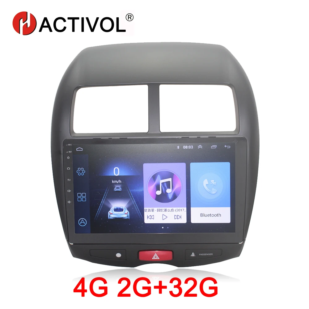HACTIVOL 2G+32G Android 8.1 Car Radio for Mitsubishi ASX 2010-2012 car dvd player gps navi accessory 4G Multimedia | Автомобили и