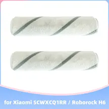 

2 Pcs Xiaomi Mijia Mi Handheld Vacuum Cleaner SCWXCQ1RR / Roborock H6 Cordless Vacuum Soft Main Roller Brush Parts Accessories