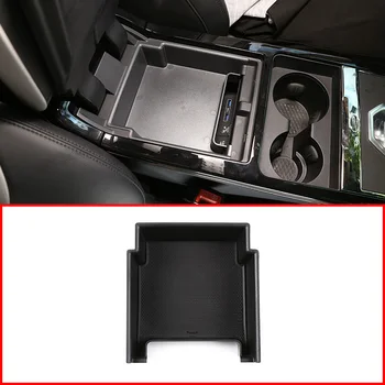 

For Land Rover Range Roverr Evoque 2020 ABS black plastic Car Armrest Storage Box Styling Accessories 1 pcs