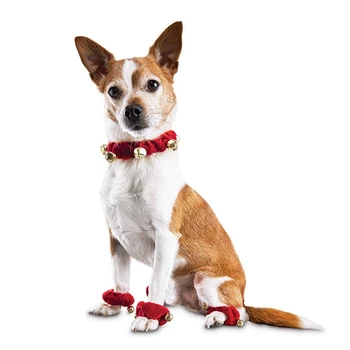 

1 Set Christmas Pet Cat Dog Female Male Puppy Pet Collar Foot Ring For Pet Grooming