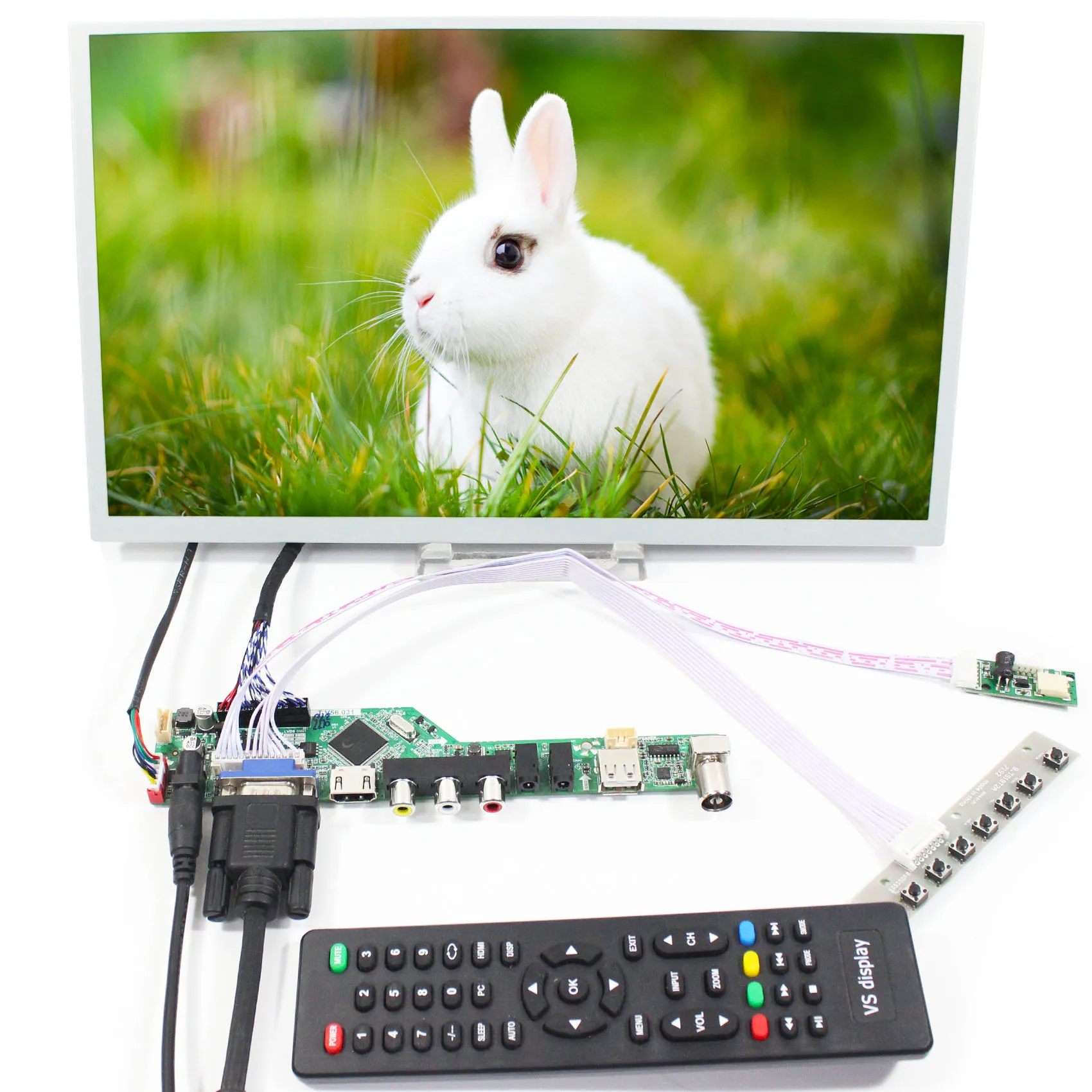 Плата контроллера HD MI VGA AV USB RF LCD 13 3 дюйма LQ133M1LW02 1920X1080 ЖК-экран | Электроника